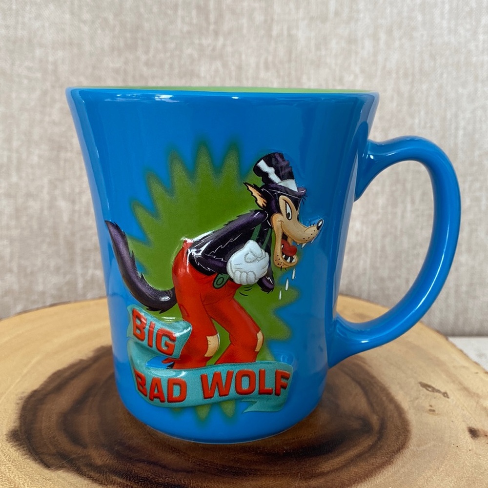 Disney Big Bad Wolf 3D Coffee Mug Cup 16oz